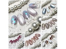 サニーネイルズ(SunnyNails)の雰囲気（マンスリーデザインライト7500円◎ #紫陽花ネイル#レースネイル）