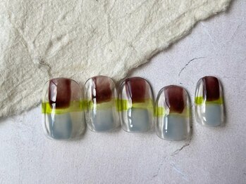 アイネイルズ 梅田店(I nails)/クリアベース個性派ネイル¥8200