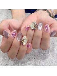 シェル×パープルネイル！