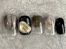 カラネイル 南森町店(calla nail)/輝きを潜めて　色鉛筆アート