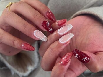 シェリーラメール 池袋店(cherie la mer)/パールかこみネイル