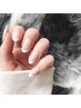 【新規500円OFF】★大人気のフレンチネイル（ラメライン入り）