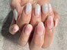 【HAND】ぽんぽんチークネイル＋グリッター(ケア込み) 5000円