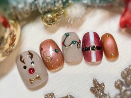 トナカイとサンタがかわいい♪