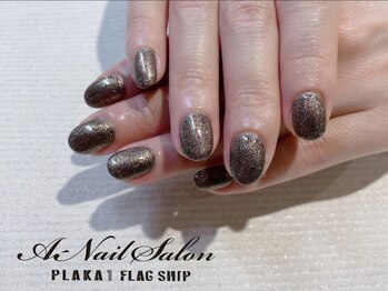 エーネイルサロン プラーカ本店(A-Nail Salon)/ブラックラメ