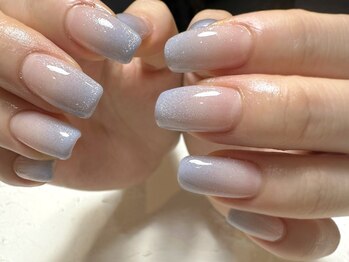 デューネイルスタジオ(dew nail studio)/ブルーマグネットグラデーション