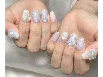 アヤメネイル/持ち込みデザイン