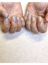 ウロネイルズ(ulo nails)/フラッシュ×水色グラデーション