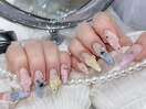 カラフルグラデーションネイル♪
