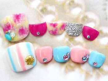 フット タイダイ&ストライプ