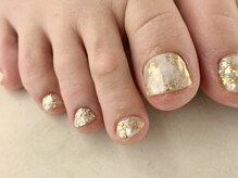 アイラッシュアンドネイル専門店 クラル 茅ヶ崎店(CURAR)/ゴールド　フット