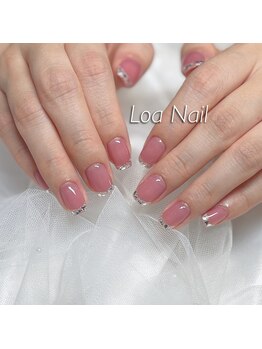 ロア ネイル(Loa_Nail)/ガラスフレンチ