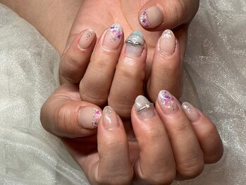 ガーデン ヘア&エステ&ネイル Garden/お花ネイル