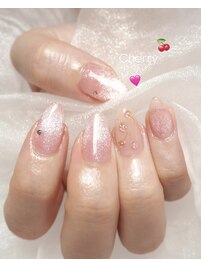 さくらんぼネイル