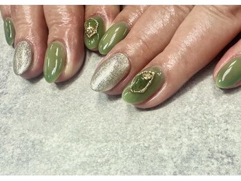 ネイルサロンファストネイルプラス 新宿店(FAST NAIL PLUS)/夏ネイル2023【グリーン】