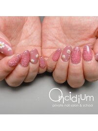 お花×フラッシュネイル