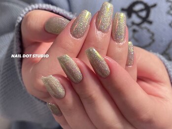ネイルドットスタジオ 堺筋本町(NAIL DOT STUDIO)/ラメオーロラ