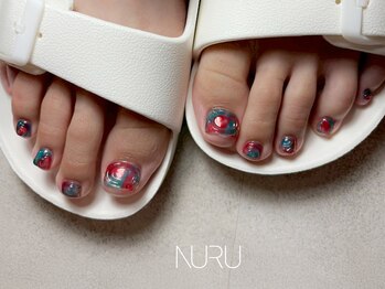 ヌル ネイル 新宿(NURU NAIL)/個性派/フット/夏/韓国個性派