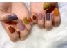 【Rinka】指名限定★オフなし　ハンドワンカラージェルネイル モデル￥2200-