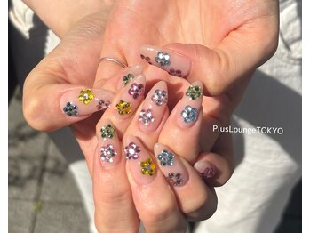 ピンク×ストーンお花♪[原宿]