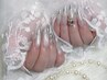 【人気】10本チップ長さ出し♪マグネットxラメフレンチ ¥8500→¥7600