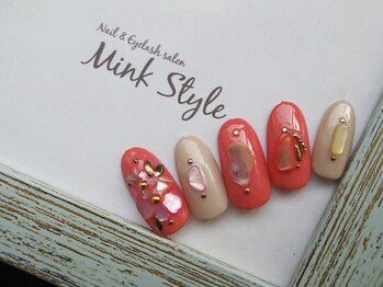 ミンクスタイル 恵比寿店(Mink Style)/シェルフラワーネイル