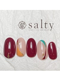 秋ニュアンスネイル