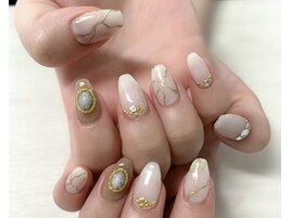 メタリック大理石
