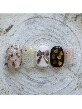 アトリエ プラス リム(atelier +LIM)/バレンタインネイル