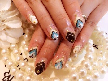 ボネール(nail ＆ eyelash Bounail)/ピーコック エスニック フレンチ