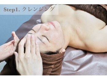 ノーブル 新宿南口(NOBLE)/剥離ハーブピーリング　工程１