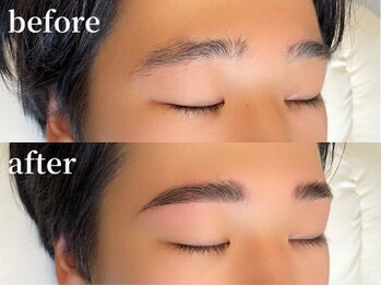 エムズアイブロウ 天王寺店(M'sアイブロウ)/メンズHBL★before→after