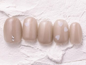 ネイルメゾン 渋谷店(NAIL MAISON)/ハートホロストーンラメ￥5800