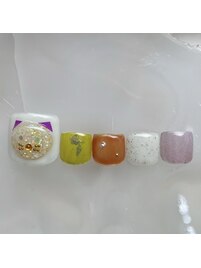 秋フットネイル