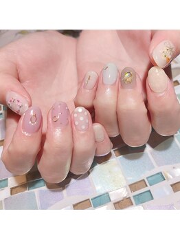 アティックネイルアトリエ(attic nail atelier)/押し花ネイル★
