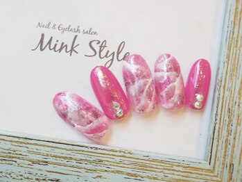 ミンクスタイル 恵比寿店(Mink Style)/ピンク大理石ネイル