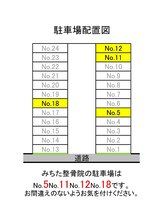 みちた整骨院/提携駐車場の番号（月極駐車場）