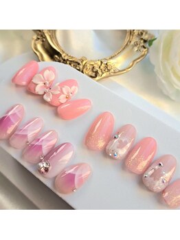 桜・チューリップネイル