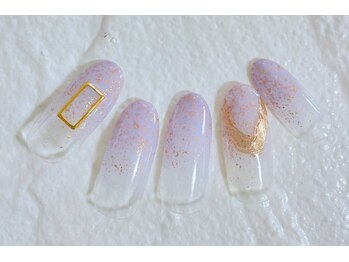 ビューティーネイルサロン クリアーズ(Clears)/パープルグラデーション