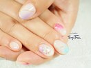 パステルカラフルネイル