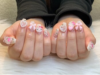 クラウディチャンネイル 新宿(Cloudy Chan Nail)の写真/OPEN限定♪150分のアートやり放題・付け放題 が今なら¥9480！3000種類以上の無料パーツから選択可能♪