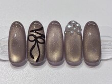 ペスカ 博多駅前店(pesca)/ブラウン×リボン