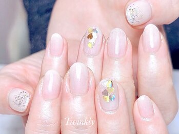 シンプルアートのseasonネイル