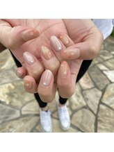 リリアフリル(Lilia×frill)/みずみずしい桃ネイル