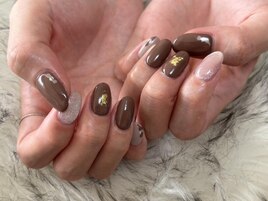 バレンタインネイル