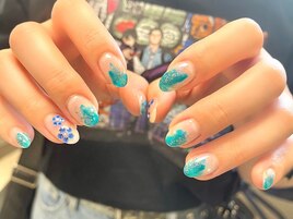 塗りかけネイル