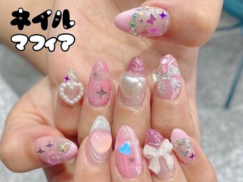 原宿系kawaiiネイル