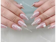 ココナッツネイル/バレンタインネイル