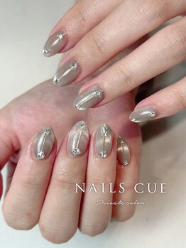 ネイルズキュー(NAILS CUE)/秋ネイル/ブラウン/テラコッタ