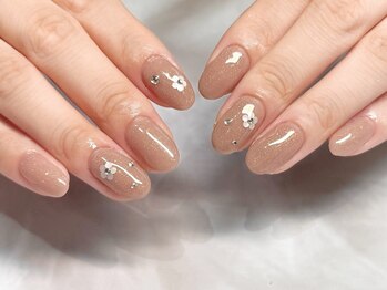 バタフライ 津田沼店(Butterfly)/ホロフラワーネイル